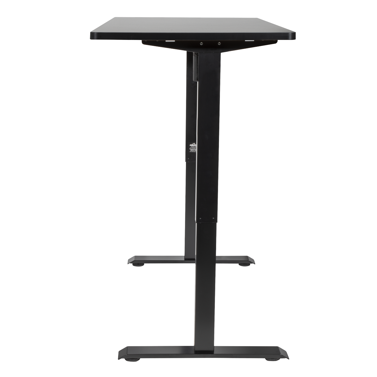 Dellonda DH245 Dellonda Black Electric Height Adjustable Standing Desk with Memory, Quiet, 1400x700mm