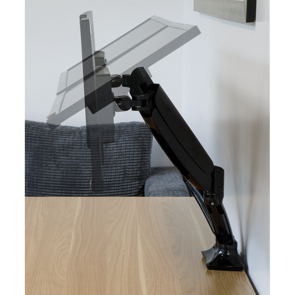 Dellonda DH25 Dellonda Adjustable Double Monitor Arm with 360° Rotation - Black