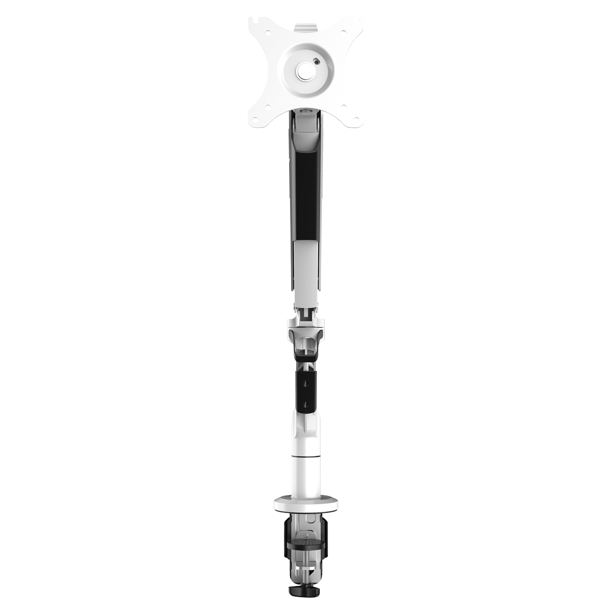 Dellonda DH26 Dellonda Adjustable Single Monitor Arm with 360° Rotation - White