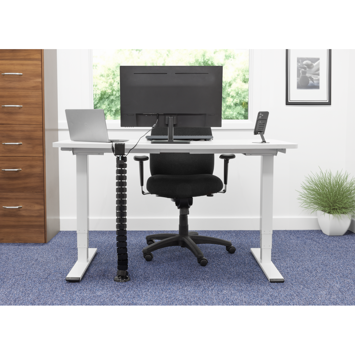 Dellonda DH274 Dellonda Flexible Cable Management System, Clamp-On 1.3m