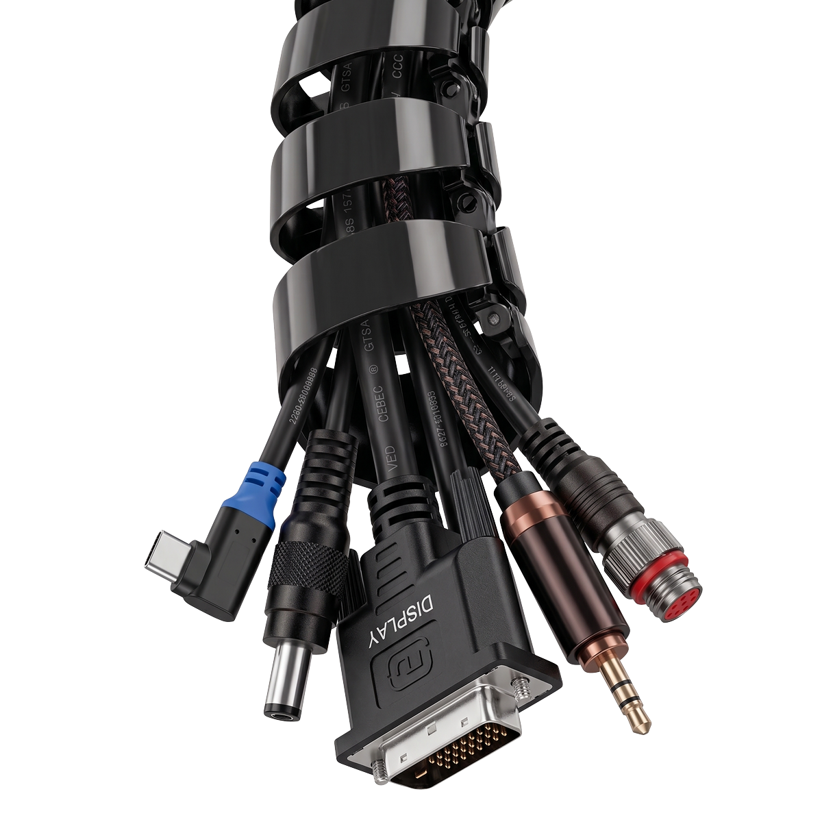 Dellonda DH274 Dellonda Flexible Cable Management System, Clamp-On 1.3m