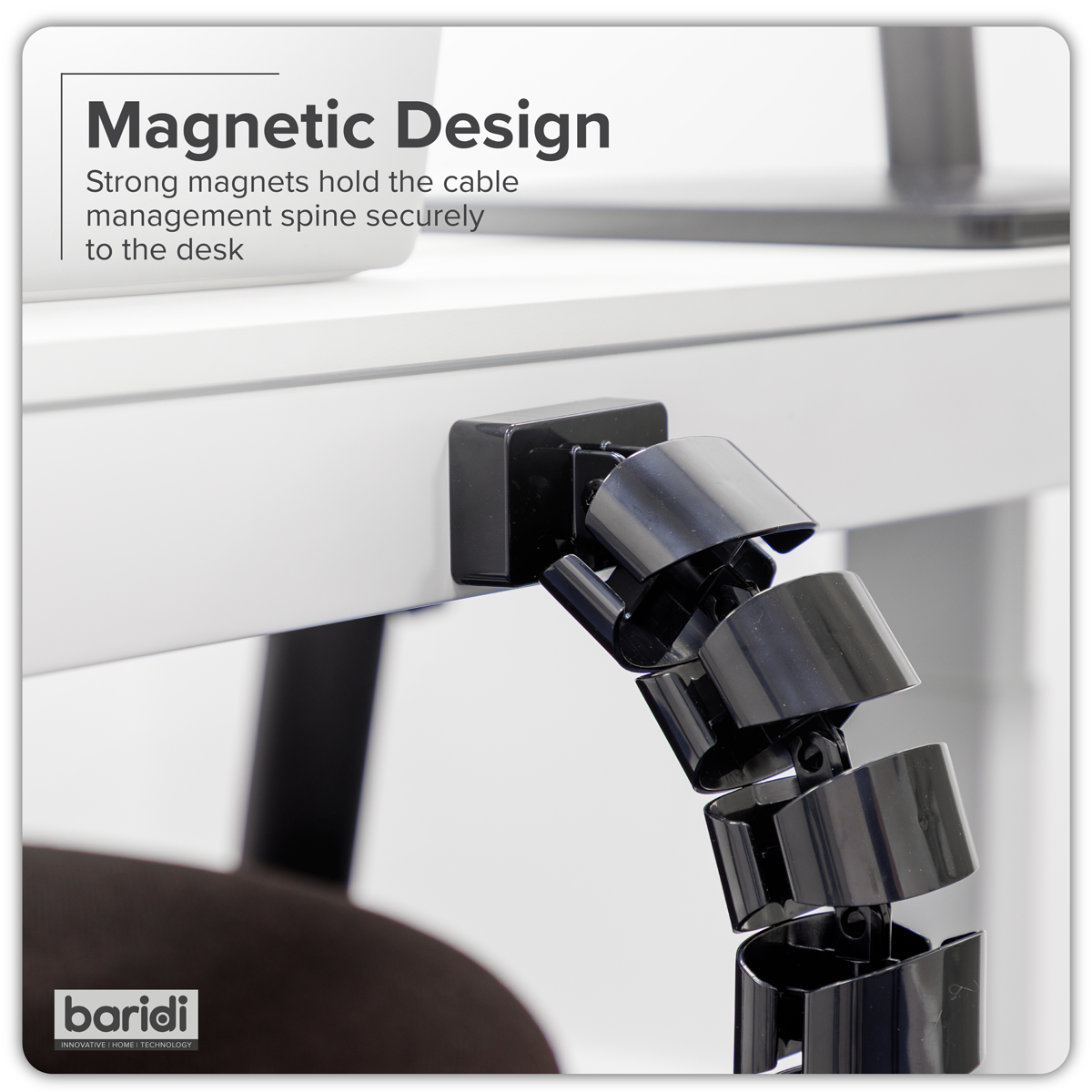 Dellonda DH275 Dellonda Flexible Cable Management System, Magnetic 1.3m
