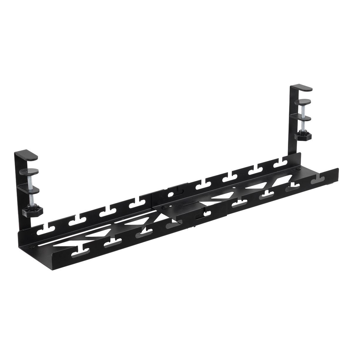 Dellonda DH276 Dellonda Extendable Cable Management Tray 435/730 x 130 x 190 - Black
