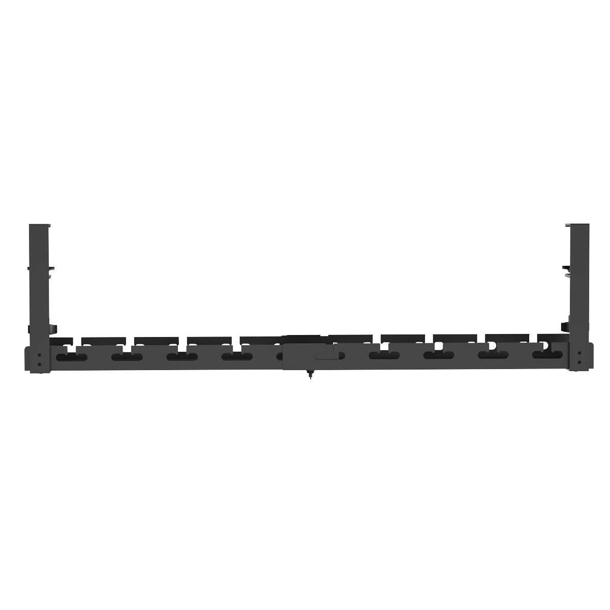 Dellonda DH276 Dellonda Extendable Cable Management Tray 435/730 x 130 x 190 - Black