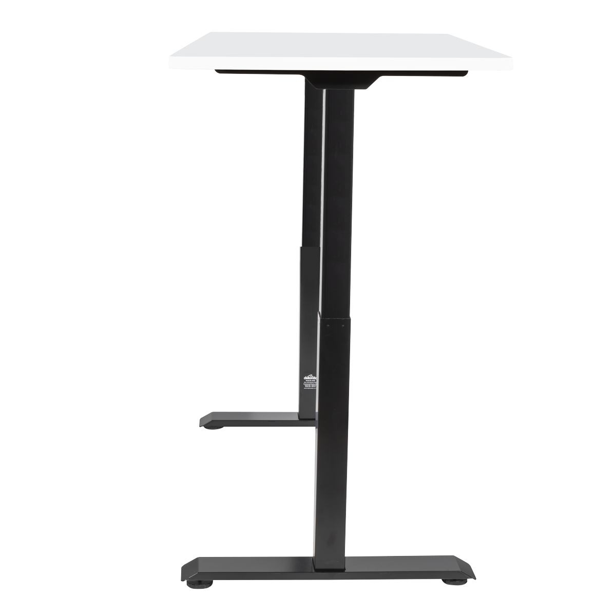 Dellonda DH32 Dellonda White Electric Height Adjustable Standing Desk, 1400 x 700mm Dual Motor 100kg