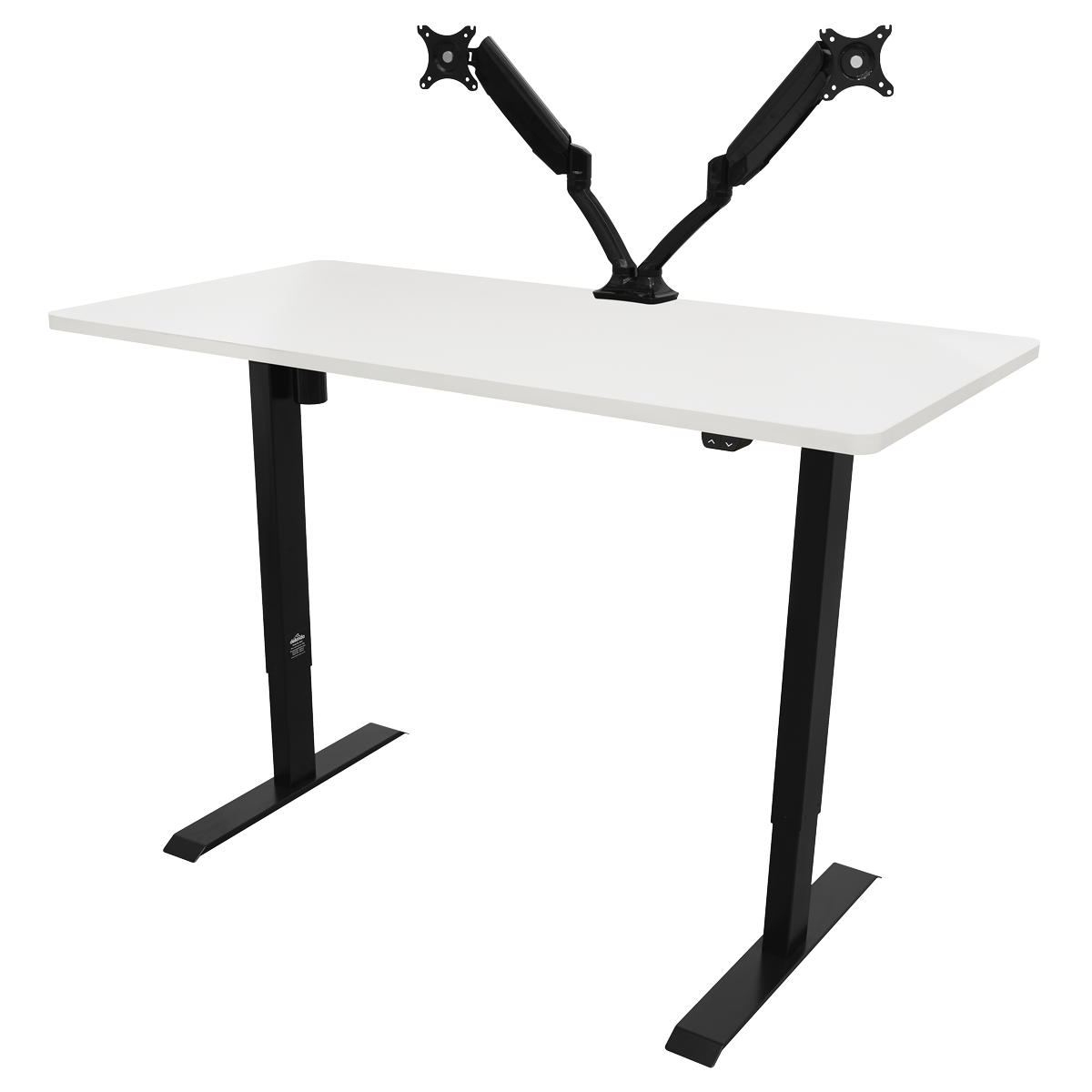 Dellonda DH36 Dellonda Single Motor Ultra-Quiet Adjustable-Height Electric Sit/Stand Desk - White Desktop