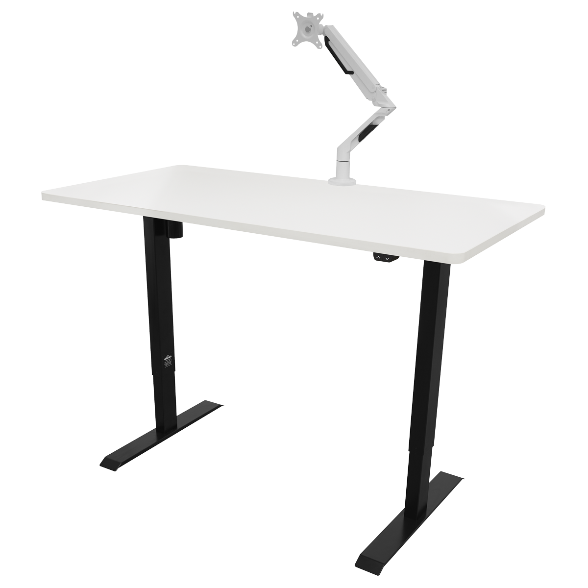 Dellonda DH36 Dellonda Single Motor Ultra-Quiet Adjustable-Height Electric Sit/Stand Desk - White Desktop