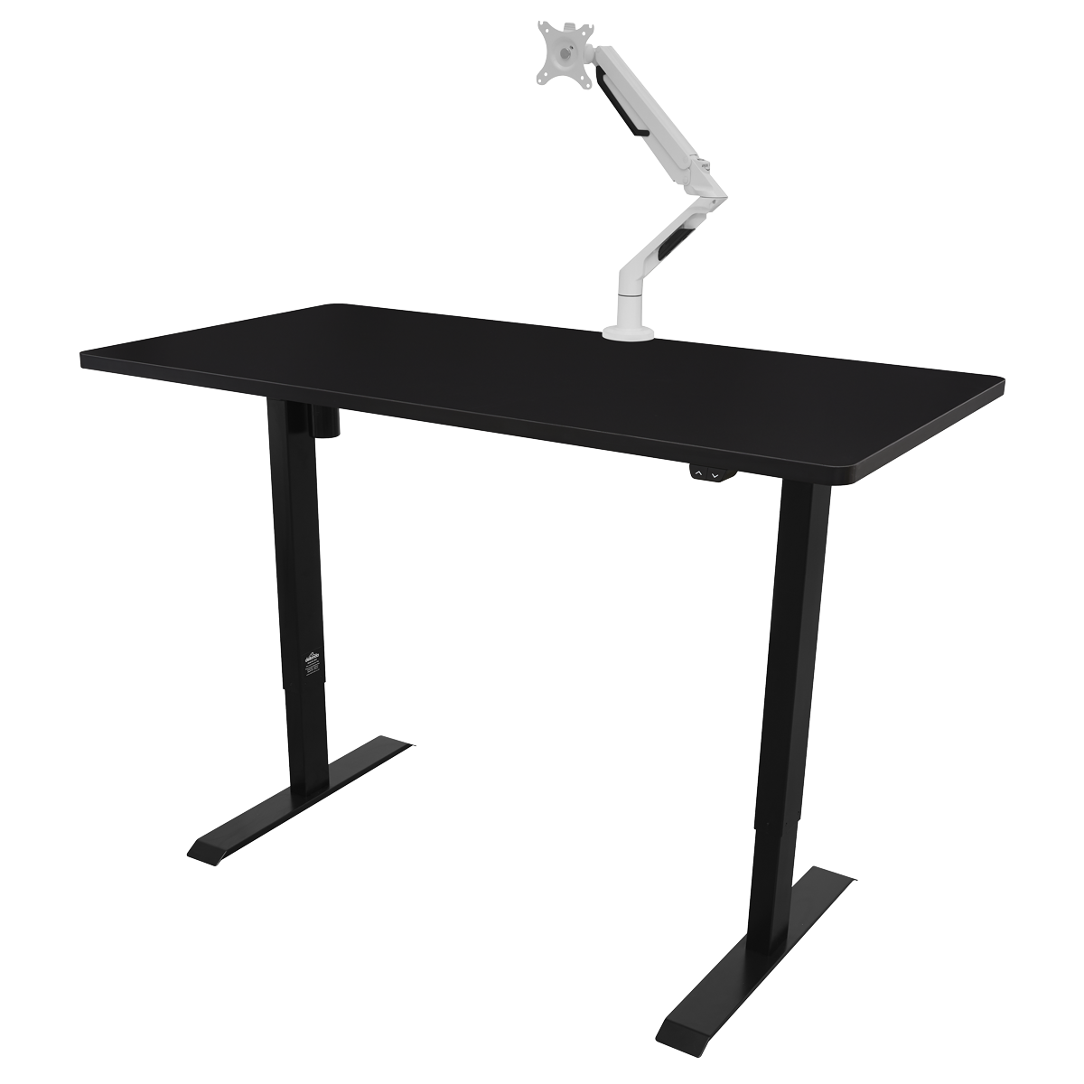 Dellonda DH38 Dellonda Single Motor Ultra-Quiet Adjustable-Height Electric Sit/Stand Desk - Black Desktop
