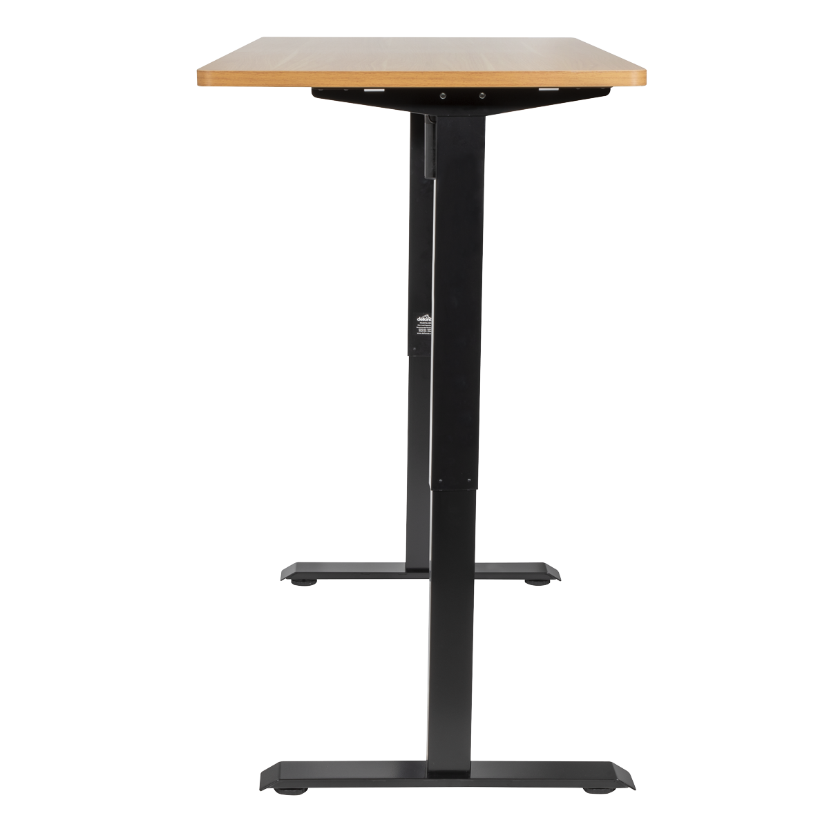 Dellonda DH41 Dellonda Oak Electric Adjustable-Height Standing Desk with Memory, Quiet & Fast 1400 x 700mm