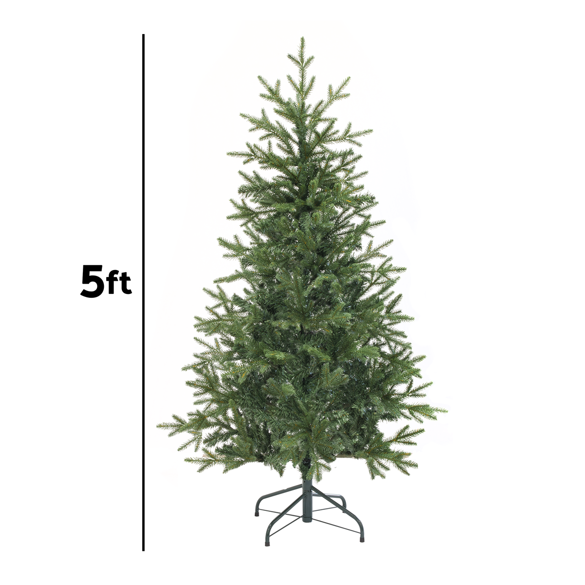 Dellonda DH44 Dellonda Artificial Hinged Christmas Tree 5ft(150cm)