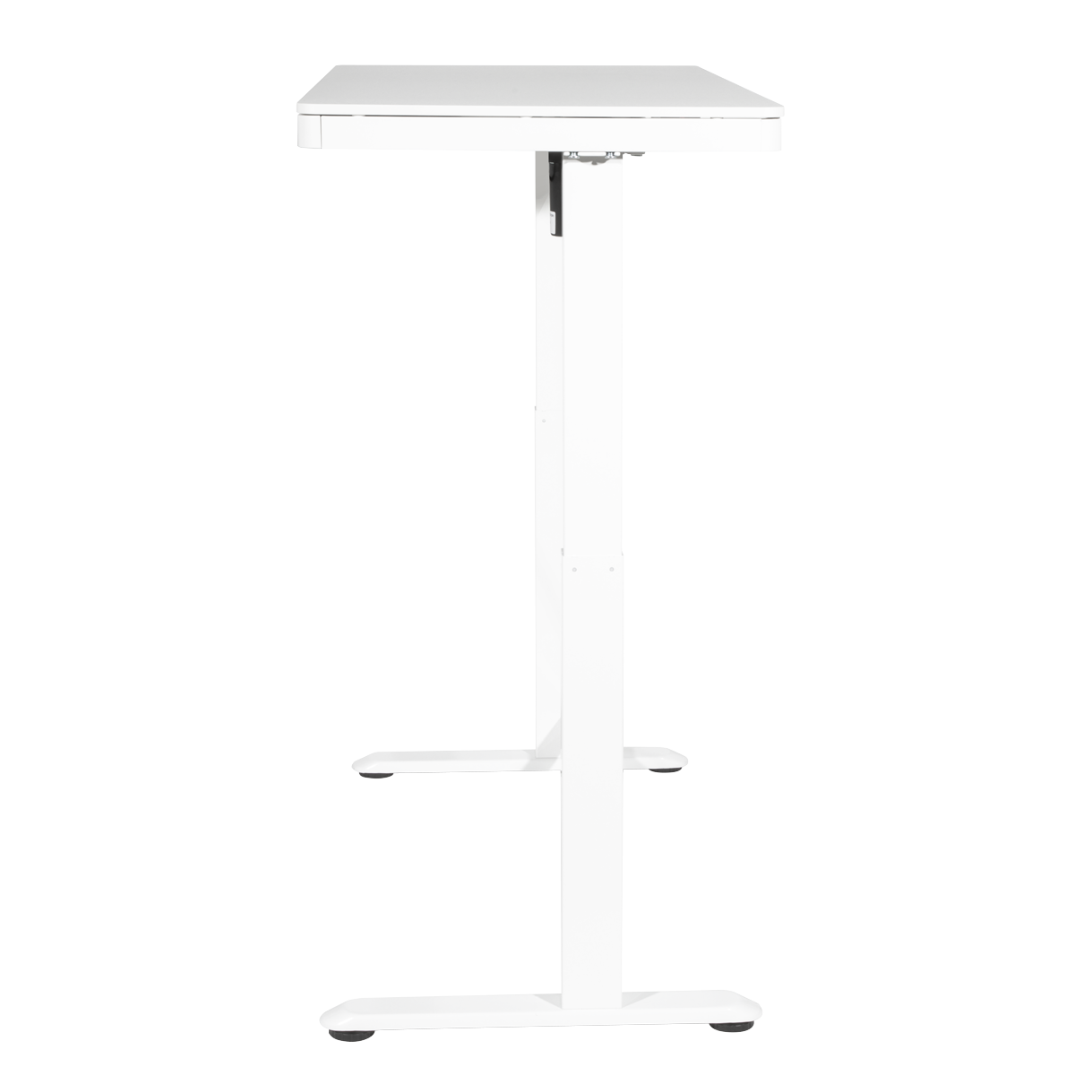 Dellonda DH54 Dellonda Single Motor Ultra-Quiet Electric Desk with Control Panel, USB Port & Drawer - White Desktop