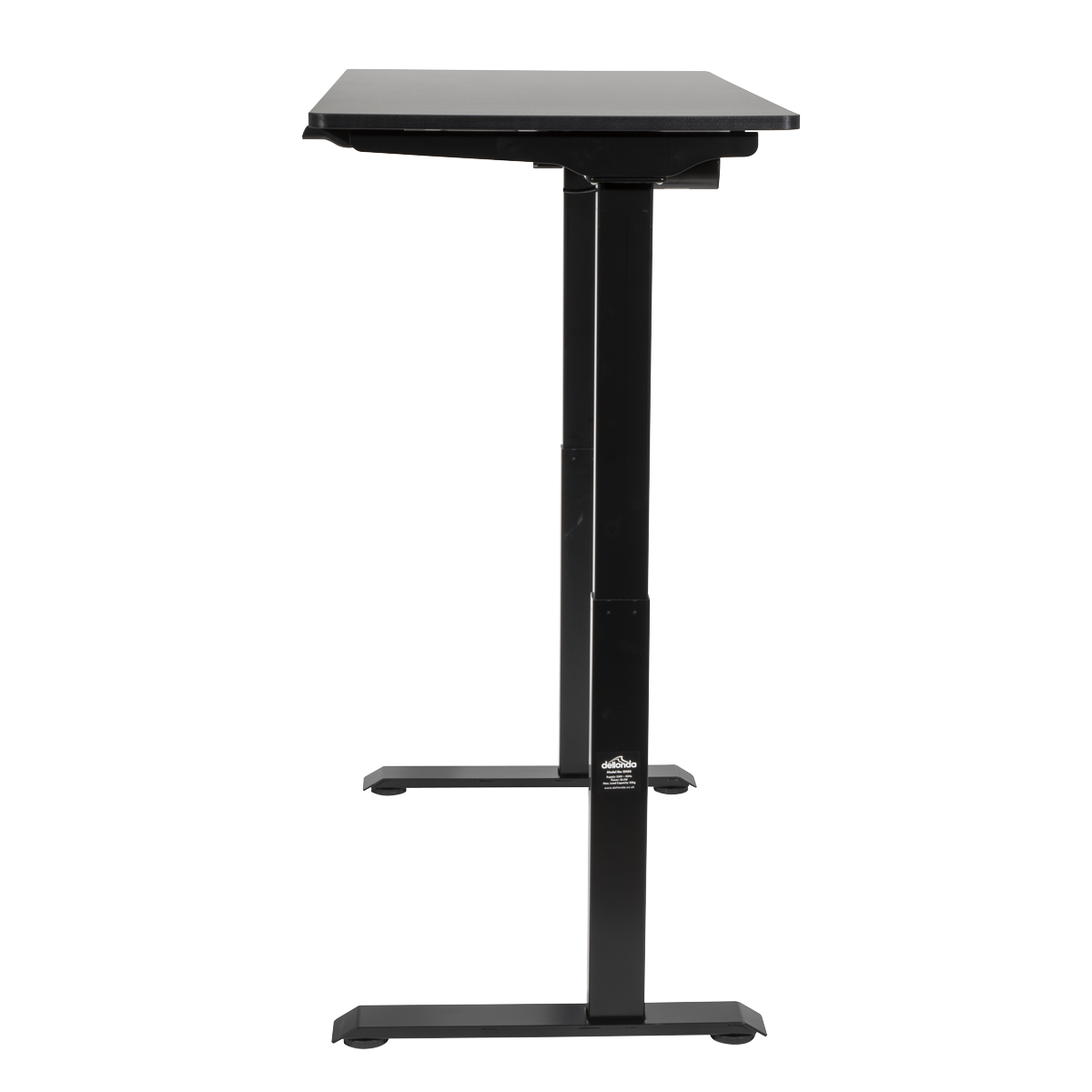 Dellonda DH55 Dellonda Single Motor Ultra-Quiet Adjustable-Height Electric Sit/Stand Desk - Black Desktop