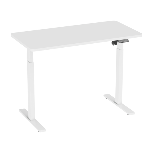Dellonda DH56 Dellonda Single Motor Ultra-Quiet Adjustable-Height Electric Sit/Stand Desk - White Desktop