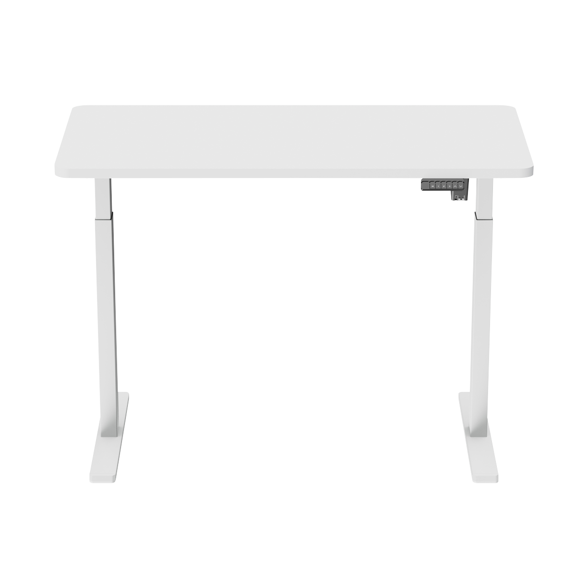 Dellonda DH56 Dellonda Single Motor Ultra-Quiet Adjustable-Height Electric Sit/Stand Desk - White Desktop