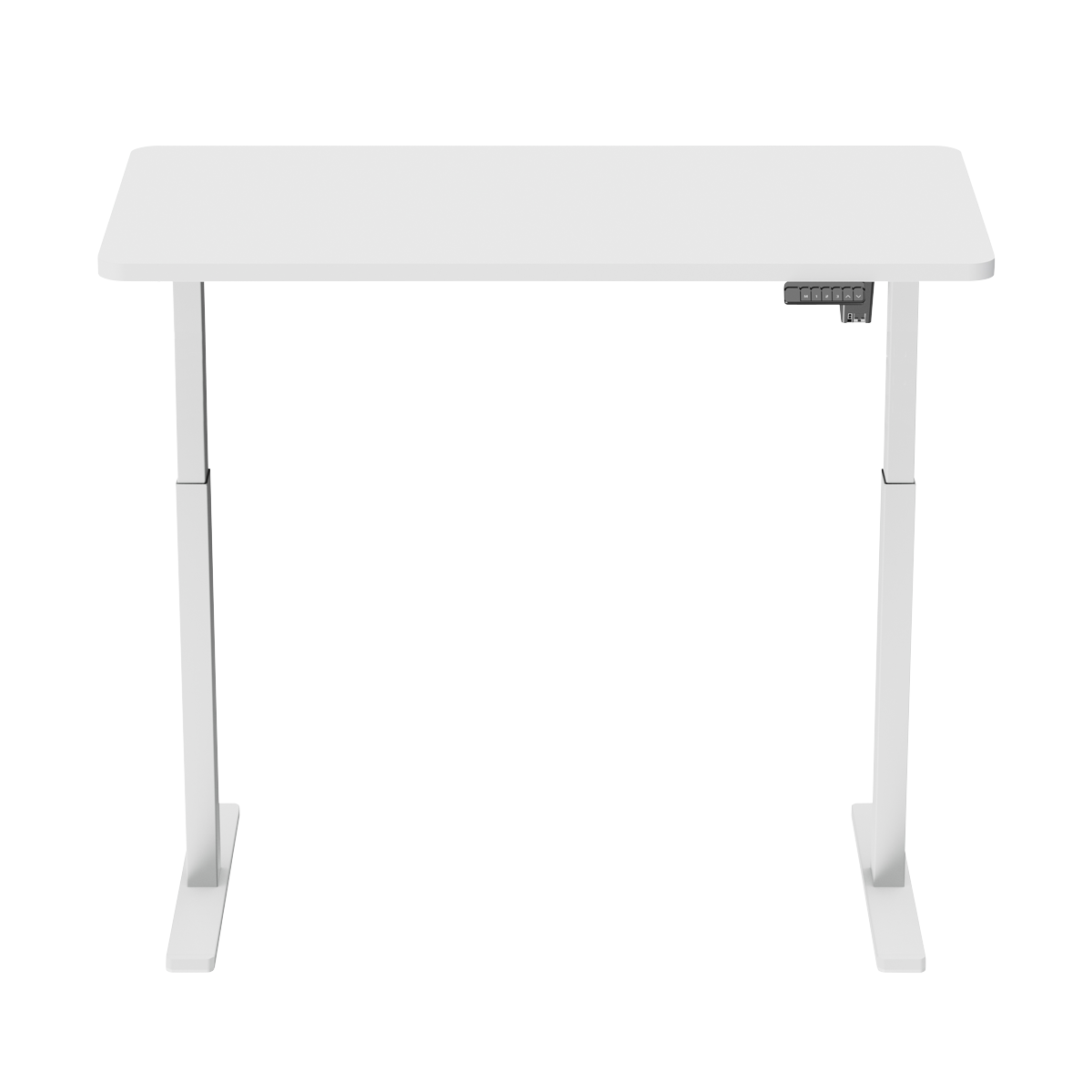 Dellonda DH56 Dellonda Single Motor Ultra-Quiet Adjustable-Height Electric Sit/Stand Desk - White Desktop