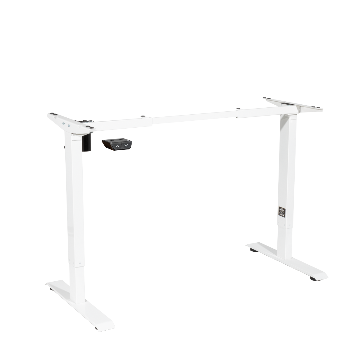 Dellonda DH64 Dellonda Single Motor Ultra-Quiet Adjustable-Height Desk Frame 70kg Capacity - White