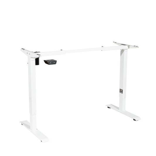 Dellonda DH64 Dellonda Single Motor Ultra-Quiet Adjustable-Height Desk Frame 70kg Capacity - White