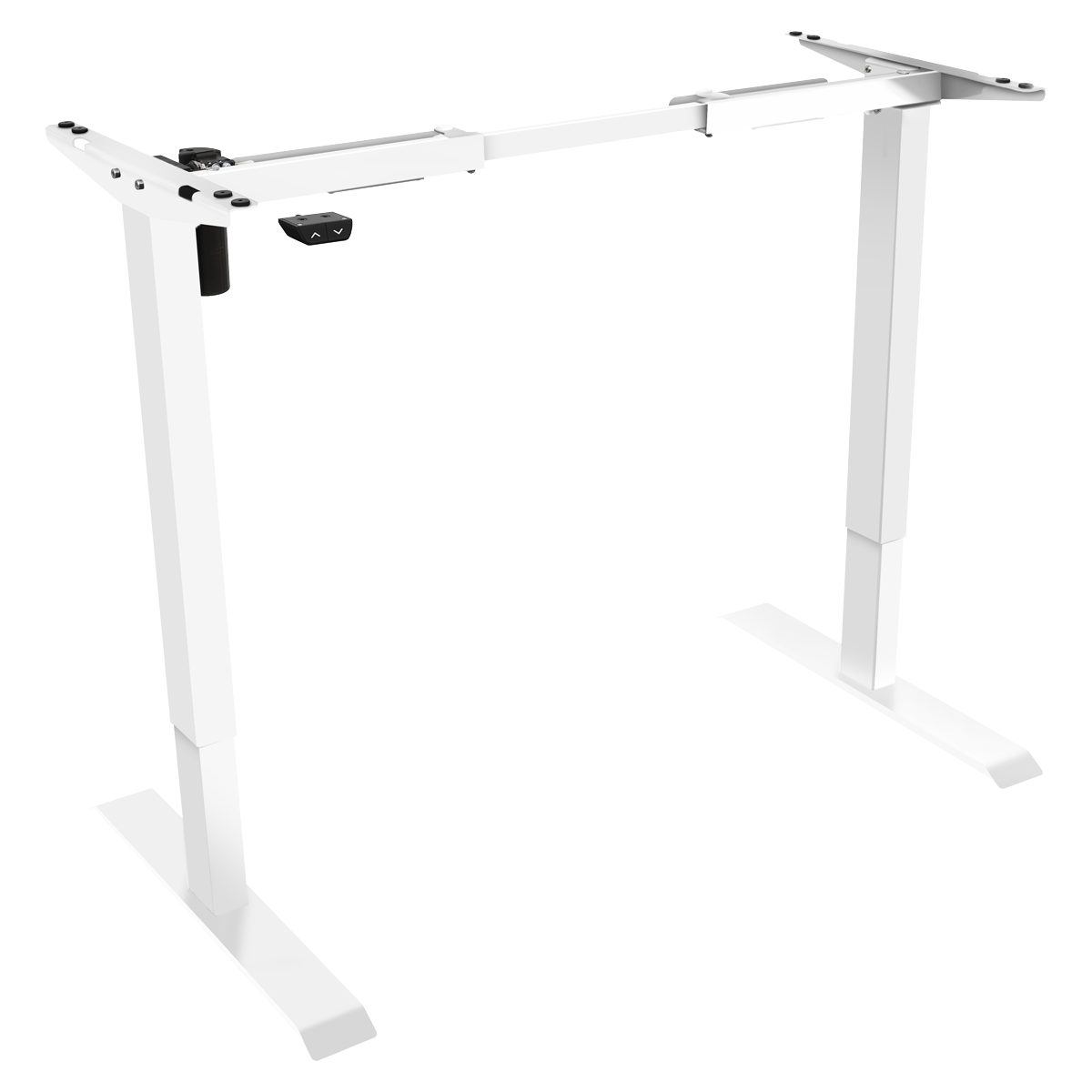 Dellonda DH64 Dellonda Single Motor Ultra-Quiet Adjustable-Height Desk Frame 70kg Capacity - White