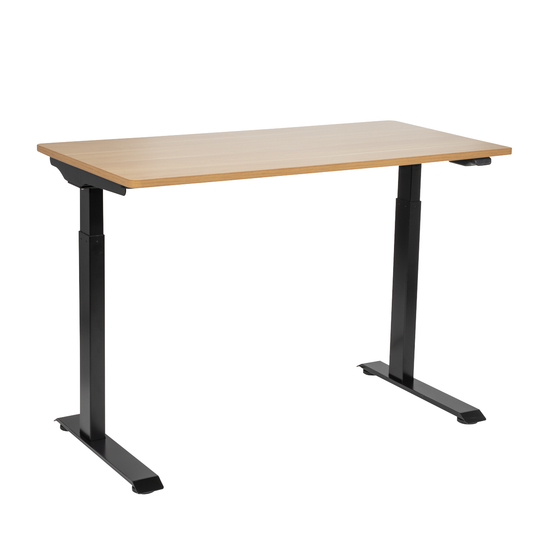 Dellonda DH66 Dellonda Single Motor Ultra-Quiet Adjustable-Height Electric Sit/Stand Desk - Oak Desktop