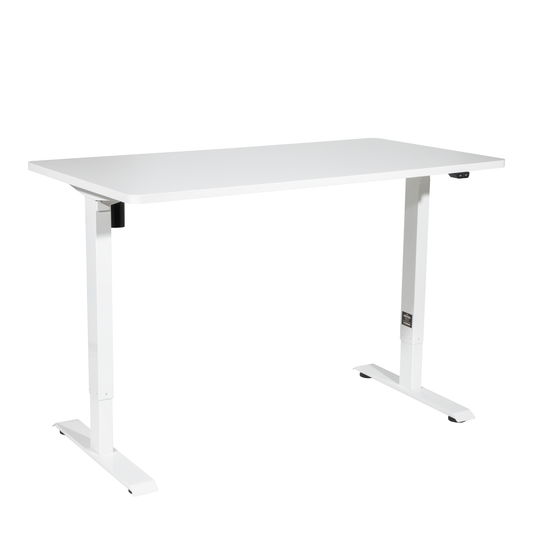 Dellonda DH67 Dellonda Single Motor Ultra-Quiet Adjustable-Height Electric Sit/Stand Desk - White Desktop