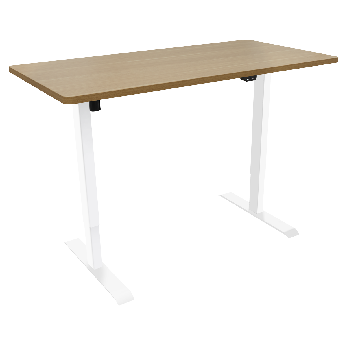 Dellonda DH68 Dellonda Single Motor Ultra-Quiet Adjustable-Height Electric Sit/Stand Desk - Oak Desktop