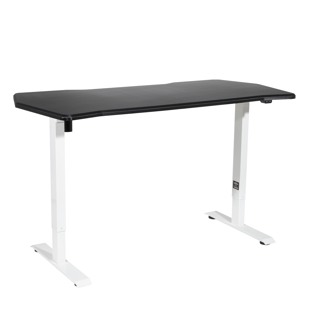 Dellonda DH70 Dellonda Single Motor Ultra-Quiet Adjustable-Height Electric Sit/Stand Desk - Carbon Fibre Effect Desktop