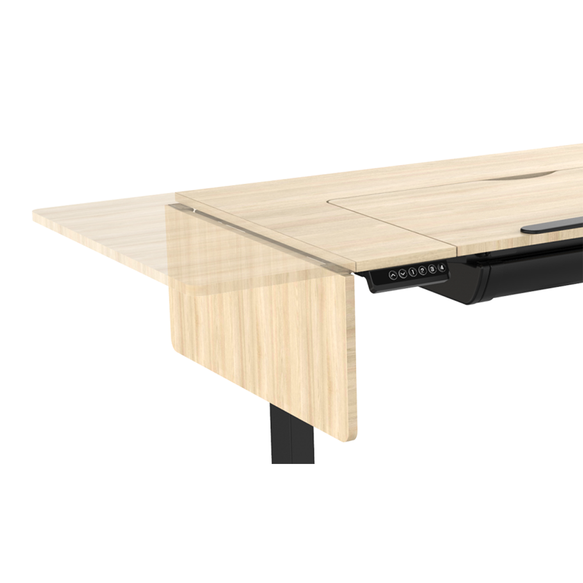 Dellonda DH71 Dellonda Single Motor Ultra-Quiet Electric Adjustable Drawing Table with 40° Tilt, Drawer & Side Table