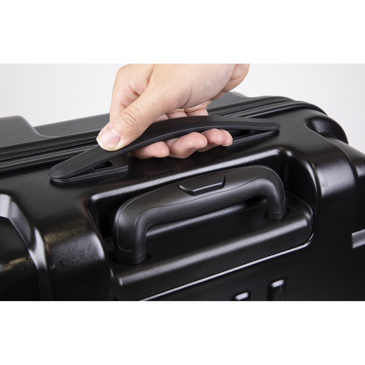 Dellonda DL10 Dellonda Lightweight ABS Luggage Set 3pc - Black