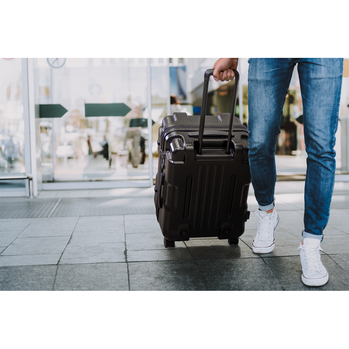 Dellonda DL10 Dellonda Lightweight ABS Luggage Set 3pc - Black