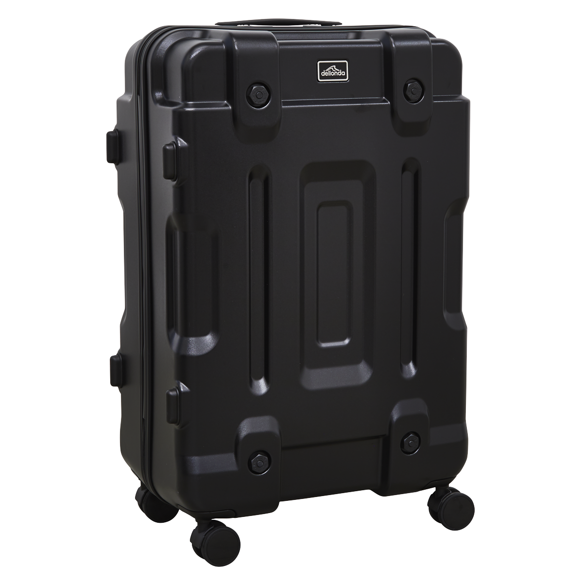 Dellonda DL10 Dellonda Lightweight ABS Luggage Set 3pc - Black