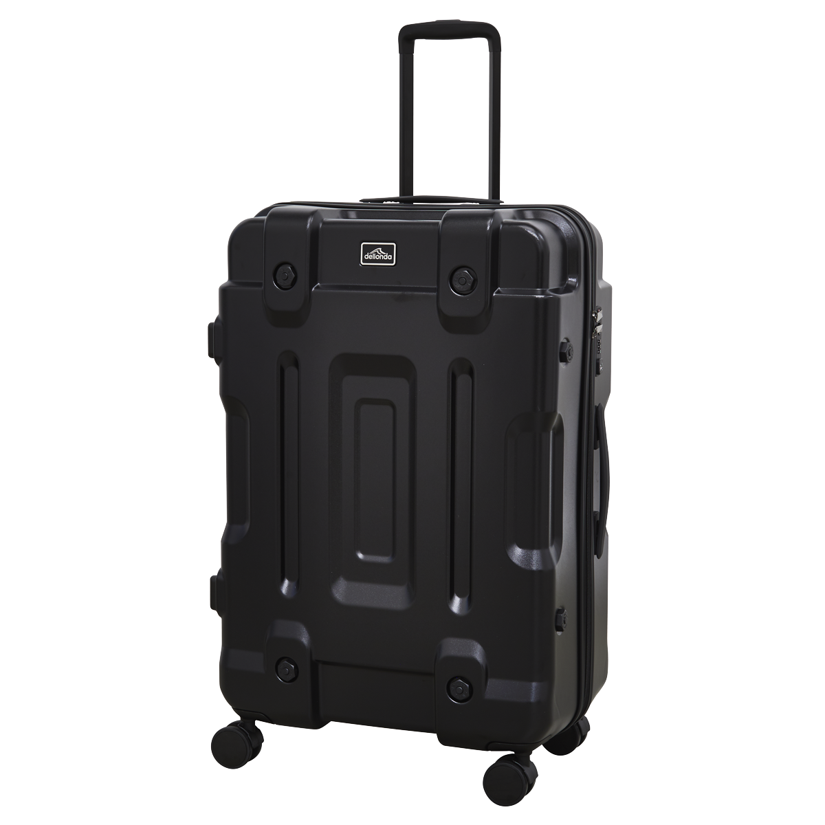 Dellonda DL10 Dellonda Lightweight ABS Luggage Set 3pc - Black