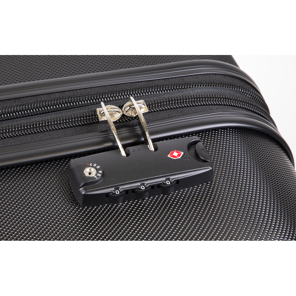 Dellonda DL11 Dellonda Lightweight ABS Luggage Set with TSA Lock - Black
