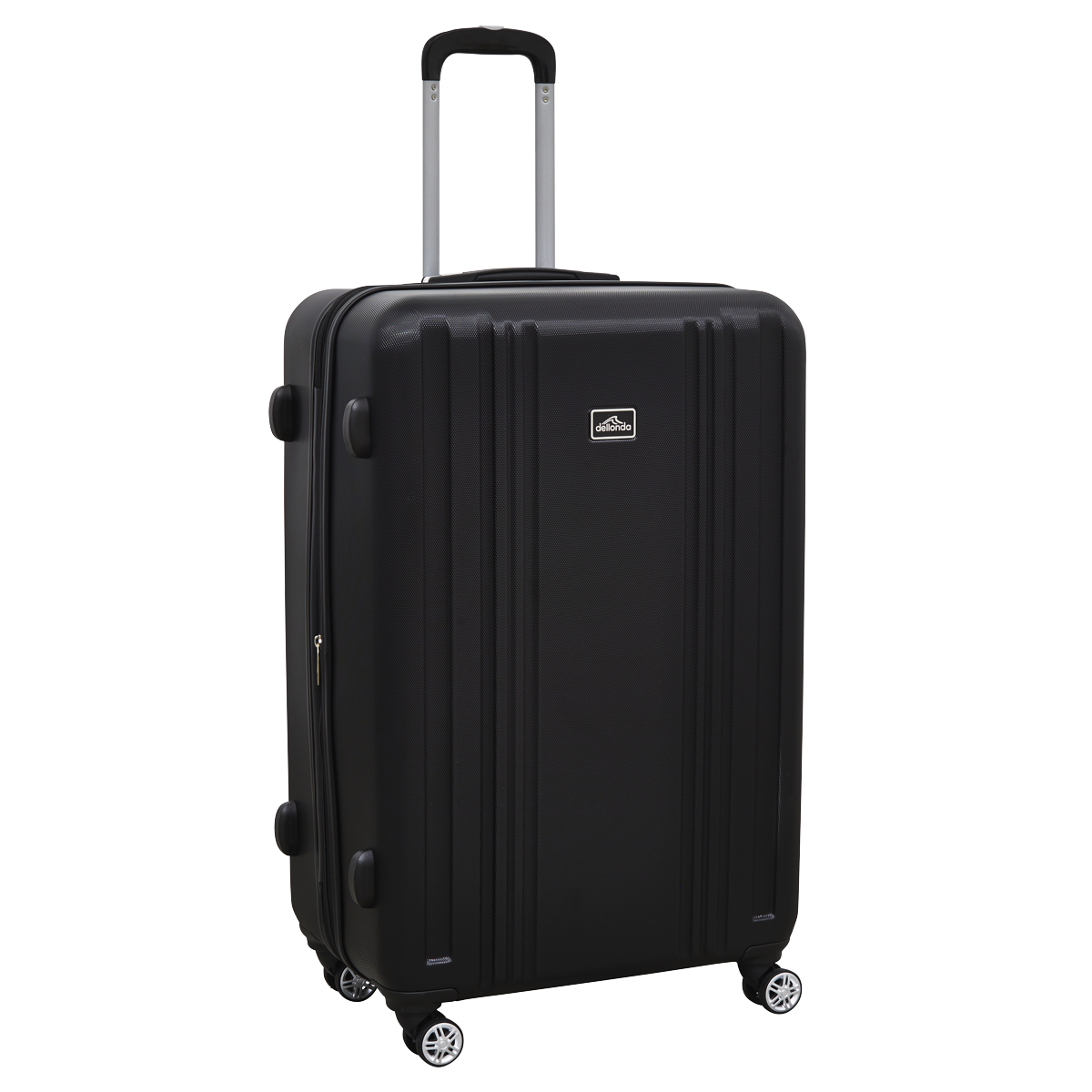 Dellonda DL11 Dellonda Lightweight ABS Luggage Set with TSA Lock - Black