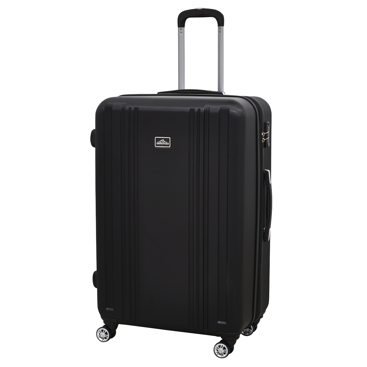 Dellonda DL11 Dellonda Lightweight ABS Luggage Set with TSA Lock - Black