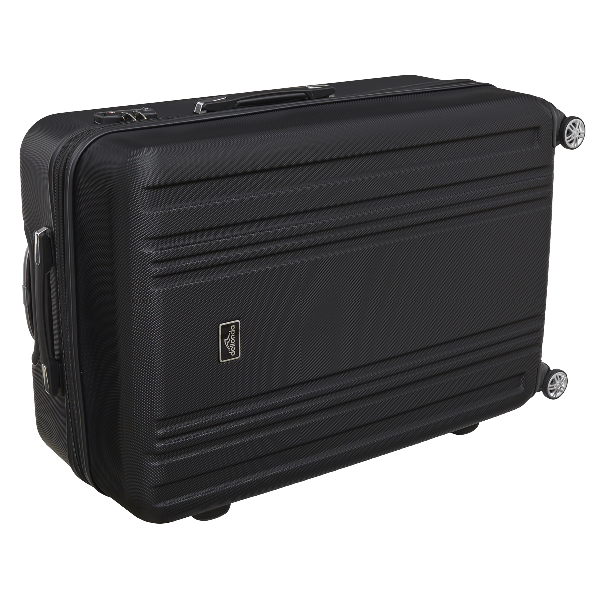Dellonda DL11 Dellonda Lightweight ABS Luggage Set with TSA Lock - Black