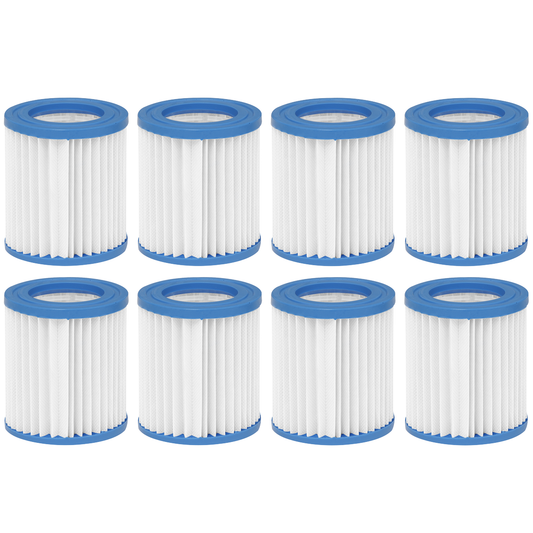 Dellonda DL122 Dellonda Swimming Pool Filter Cartridge - Pack of 8