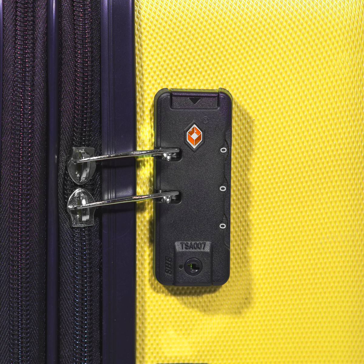 Dellonda DL124 Dellonda Lightweight ABS Luggage Set with TSA Lock - Yellow