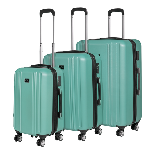 Dellonda DL126 Dellonda Lightweight ABS Luggage Set with TSA Lock - Teal