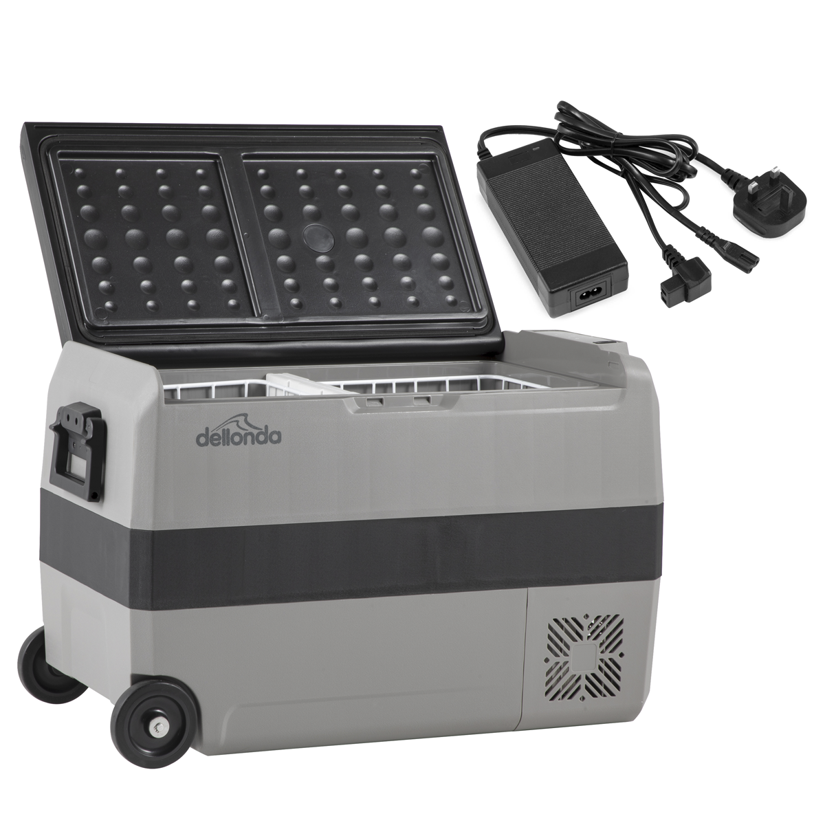 Dellonda DL132 Dellonda Portable Fridge Freezer/Cool Box with LED Display & AC/DC 230V Adaptor 50L