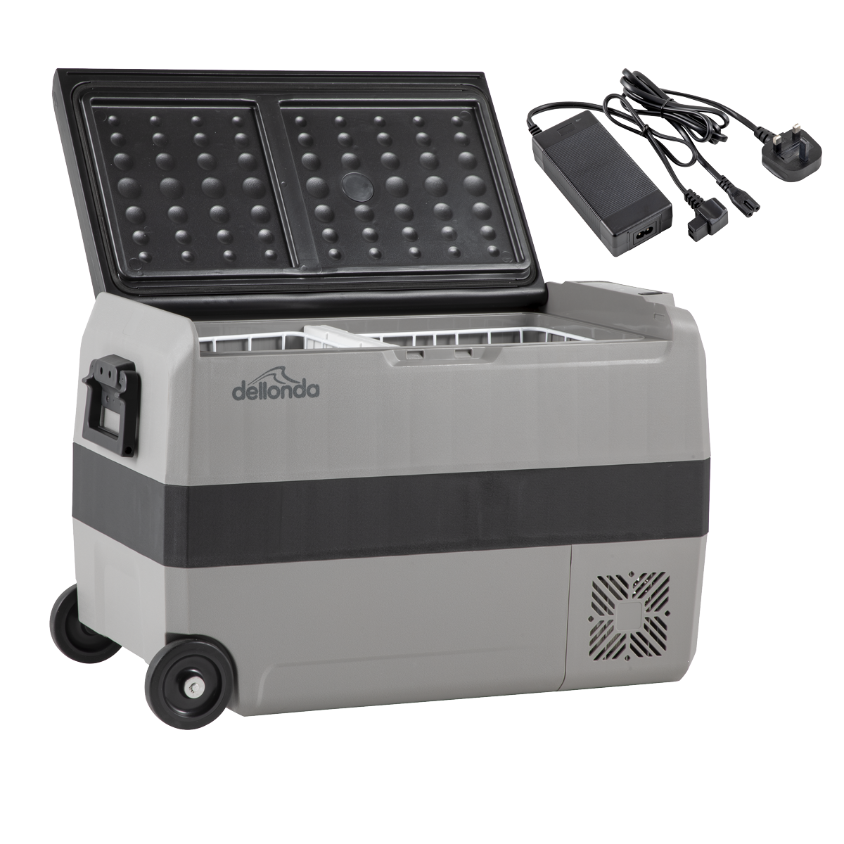 Dellonda DL132 Dellonda Portable Fridge Freezer/Cool Box with LED Display & AC/DC 230V Adaptor 50L