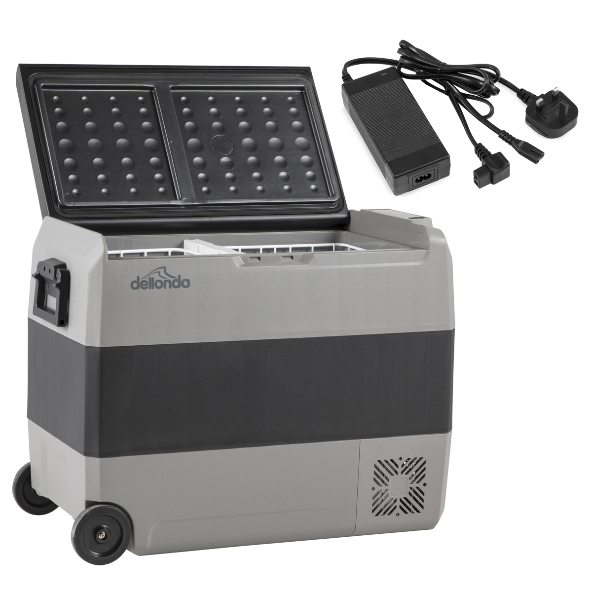 Dellonda DL133 Dellonda Portable Fridge Freezer/Cool Box with LED Display & AC/DC 230V Adaptor 60L
