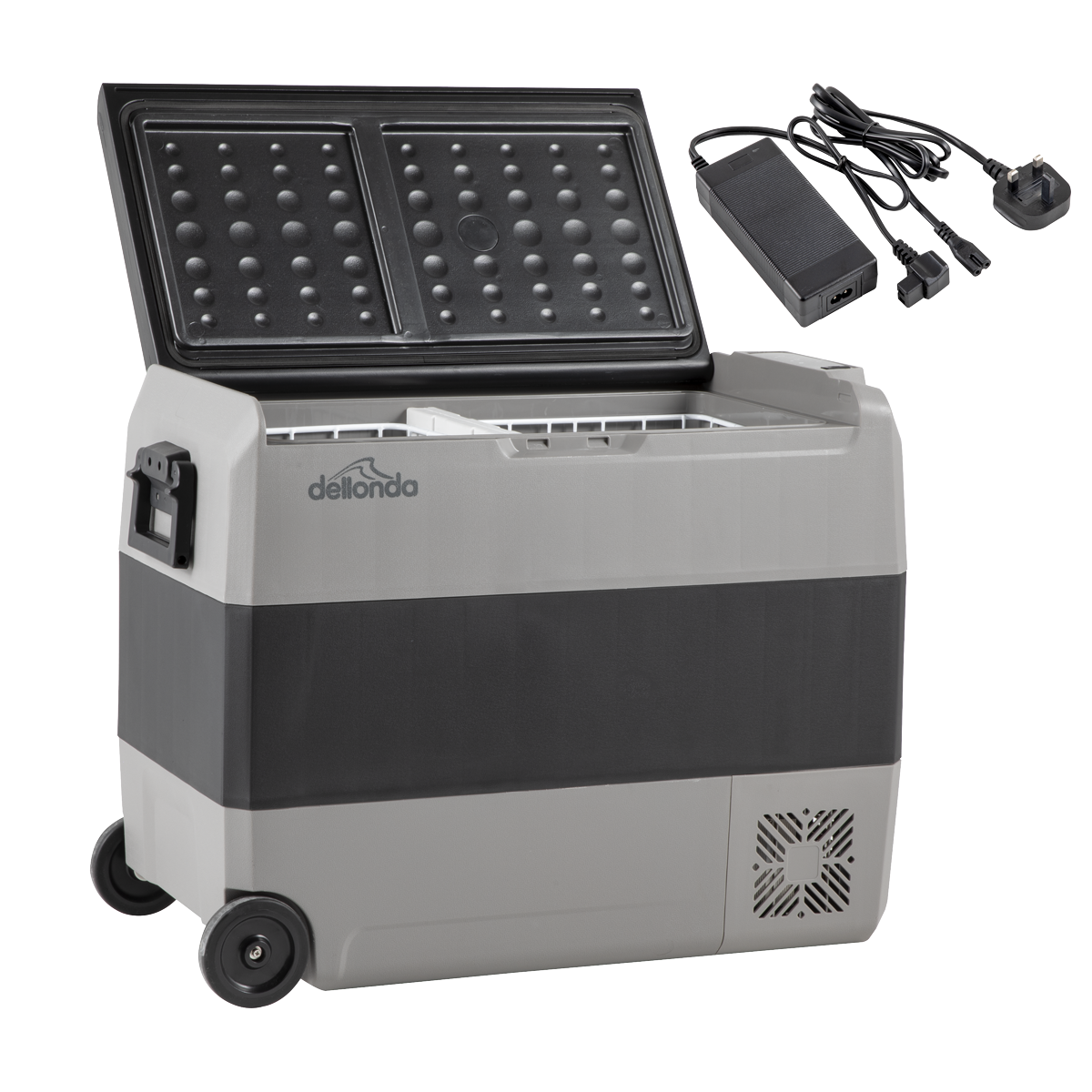 Dellonda DL133 Dellonda Portable Fridge Freezer/Cool Box with LED Display & AC/DC 230V Adaptor 60L