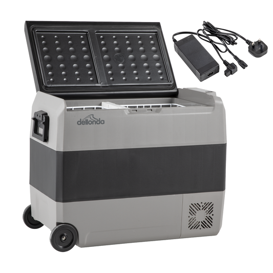 Dellonda DL133 Dellonda Portable Fridge Freezer/Cool Box with LED Display & AC/DC 230V Adaptor 60L