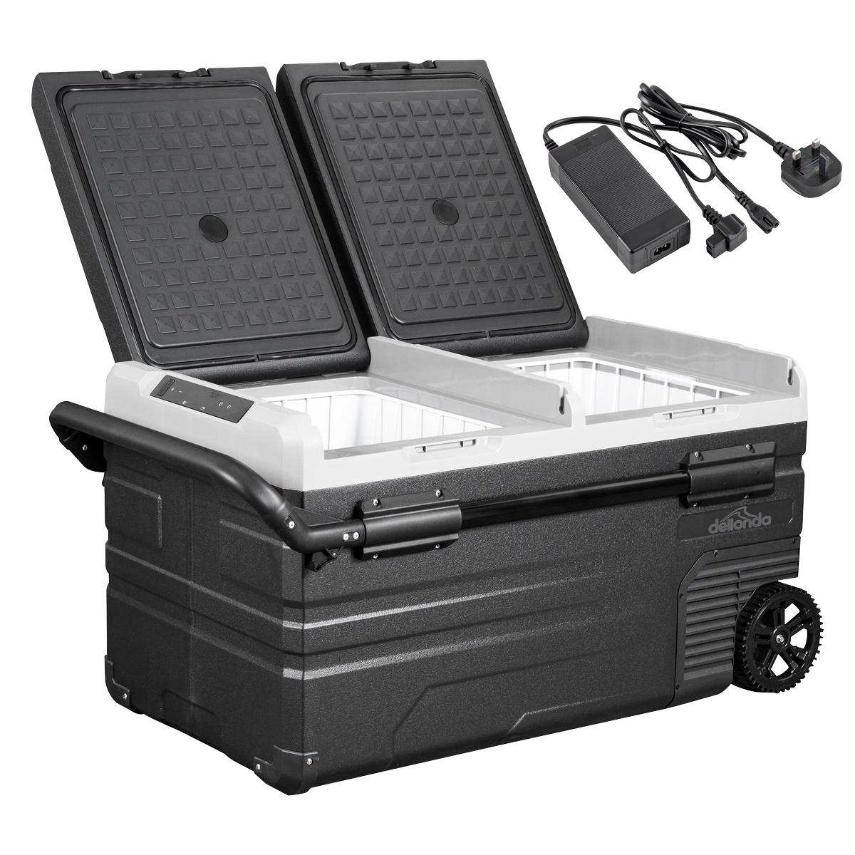 Dellonda DL134 Dellonda Portable Fridge Freezer/Cool Box with LED Display & AC/DC 230V Adaptor 75L