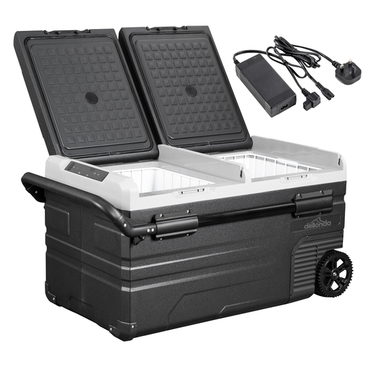 Dellonda DL134 Dellonda Portable Fridge Freezer/Cool Box with LED Display & AC/DC 230V Adaptor 75L