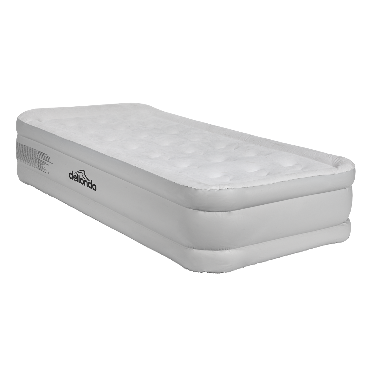 Dellonda DL144 Dellonda Raised Air Bed with Removable Electric Pump & Storage Bag - Single