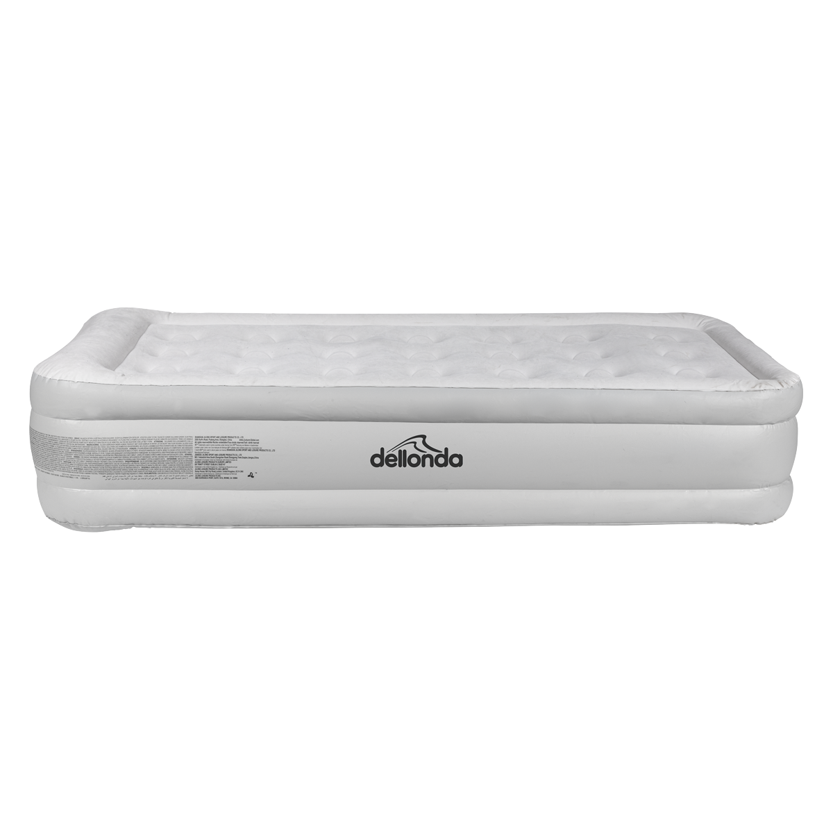 Dellonda DL144 Dellonda Raised Air Bed with Removable Electric Pump & Storage Bag - Single