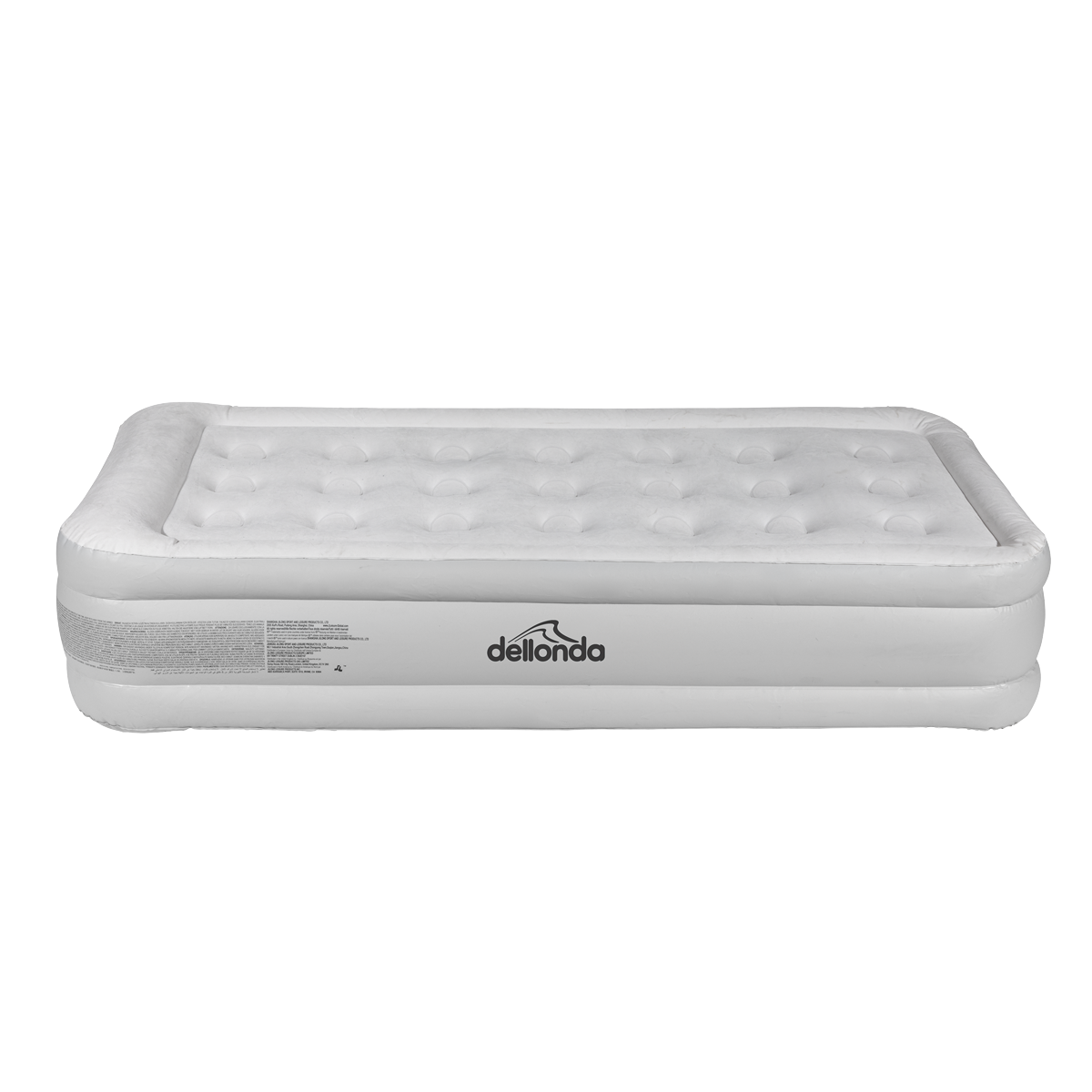 Dellonda DL144 Dellonda Raised Air Bed with Removable Electric Pump & Storage Bag - Single