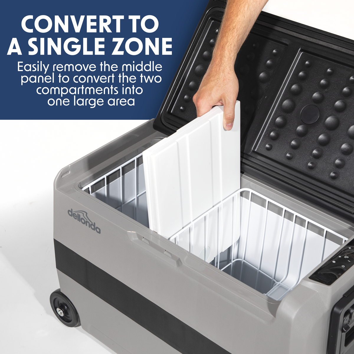 Dellonda DL14 Dellonda Portable Fridge Freezer/Cool Box with LED Display 50L