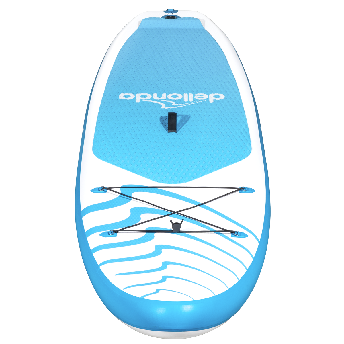 Dellonda DL152 Dellonda Inflatable Stand-Up Paddle Board 10'6" - Light Blue/White